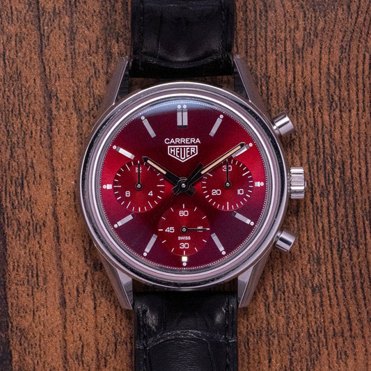 2022 TAG Heuer Carrera Red Dial Cal. 02 39mm Limited Ed.