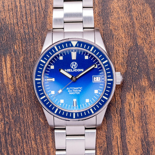 2025 Helicon Master 62 Dive Watch Ultramarine MbE 38.5mm