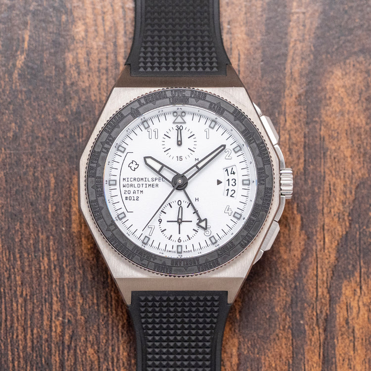 2026 Micromilspec Worldtimer White Dial Automatic 42mm