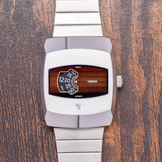 2021 YEMA Digital 'Digidisc' Brown Dial Automatic 36mm