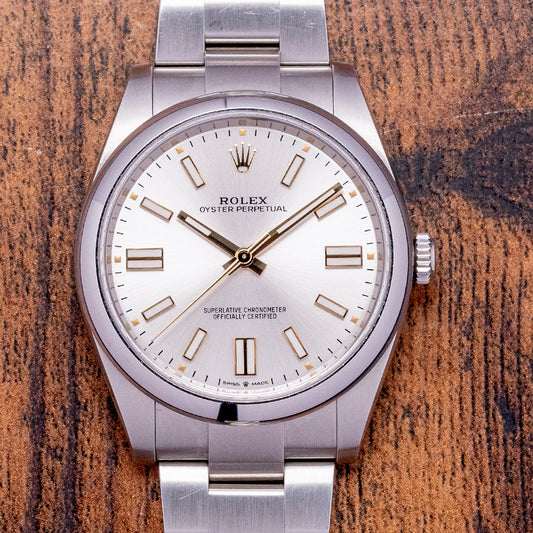 2022 Rolex Oyster Perpetual 41mm Silver Dial 124300