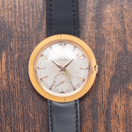 1960s Vetta 'Disco Volante' 34mm Mechanical Gold Plated