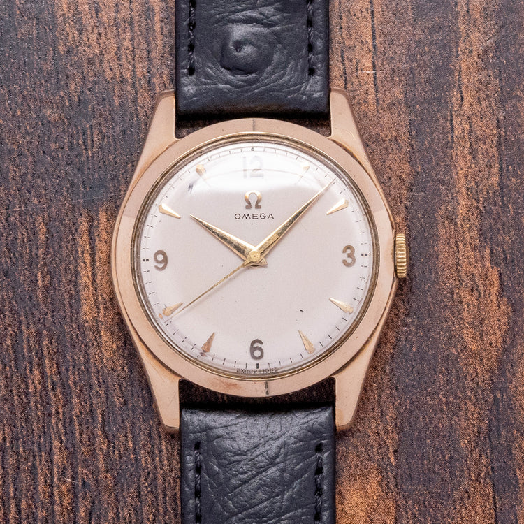 1954 Omega 'Calatrava' Cal. 420 9ct Gold Dennison Case 33mm