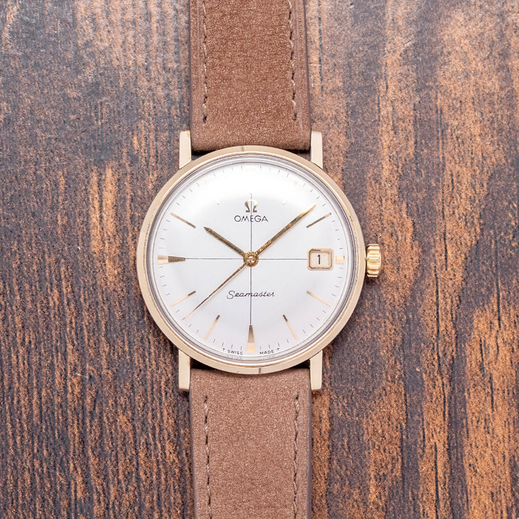 1962 Omega Seamaster Crosshair Gold Plated 34mm 14775