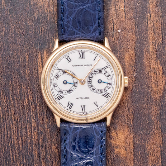 1980s Audemars Piguet Classic Day Date 18ct Gold 33mm 25574BA