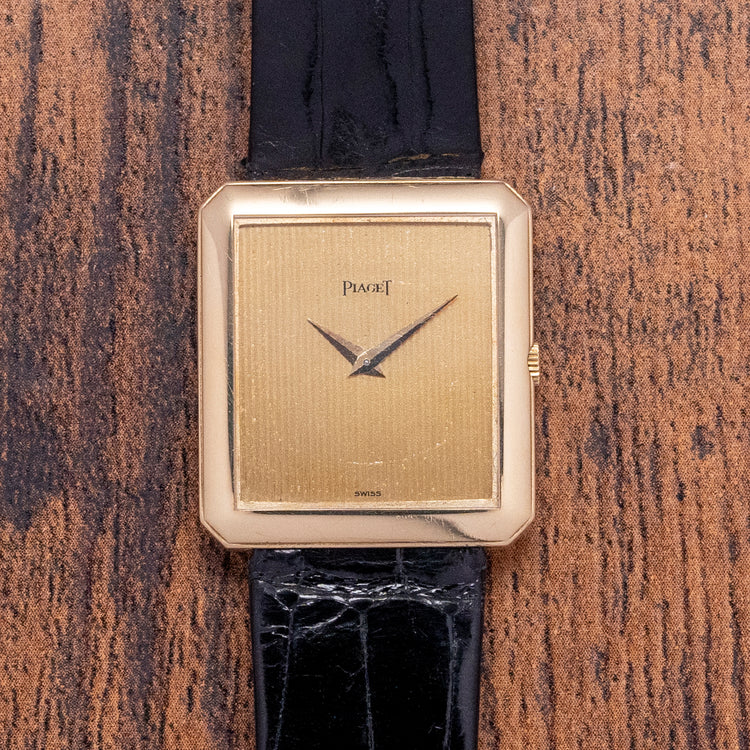 1970s Piaget Protocole 'Tank' 18ct Yellow Gold 25x27.5mm 91542