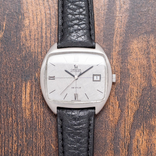 1969 Omega De Ville Automatic Linen Dial 162.047 "TV" 36.5mm
