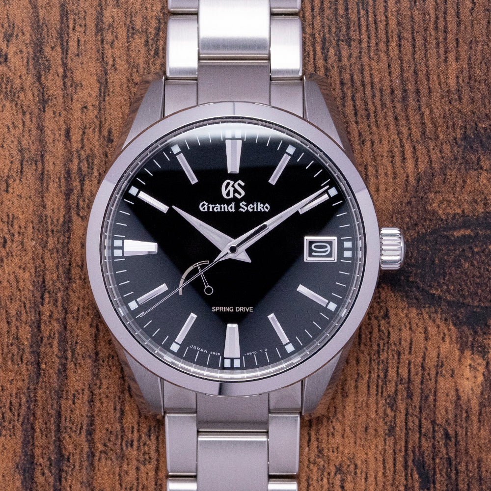 Grand seiko spring shop drive black dial