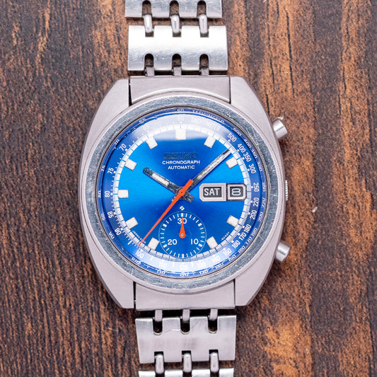 1974 Seiko Automatic Chronograph 'Bruce Lee' Blue 6139-6012