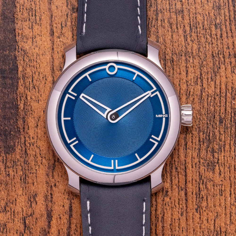 2022 Ming 17.09 Automatic 38mm in Blue with Ming Tray