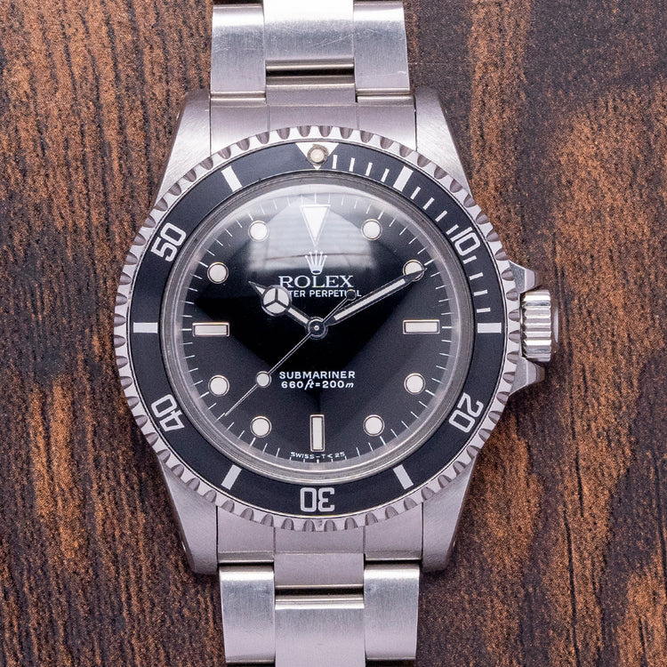 1989 Rolex Submariner No-Date Gloss Dial 5513 L-Serial 40mm