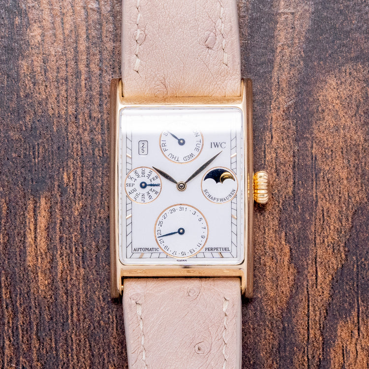 1990s IWC Novecento Perpetual Calendar Automatic 18ct Gold 3545