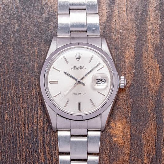 1970 Rolex Oysterdate Precision on Bracelet 34mm 6694