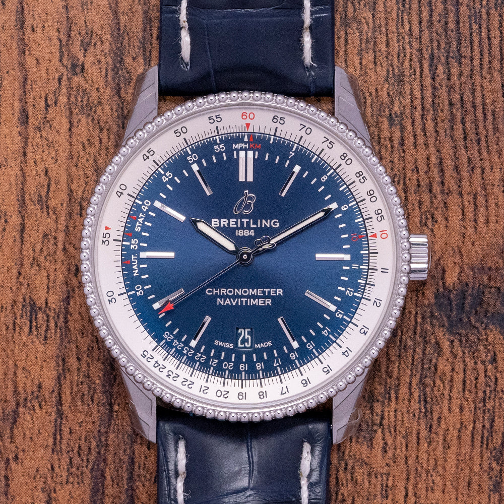 Breitling navitimer best sale automatic 41 blue