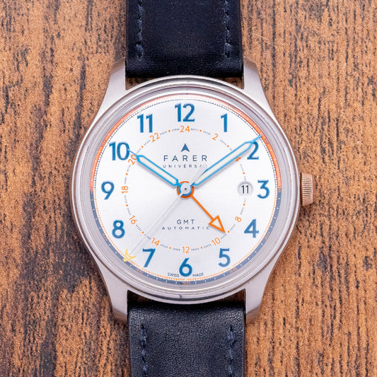 2018 Farer Ponting GMT 39mm Silver Dial Automatic