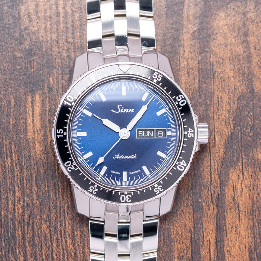 2023 Sinn 104 St Sa I B Blue 41mm Automatic on Bracelet