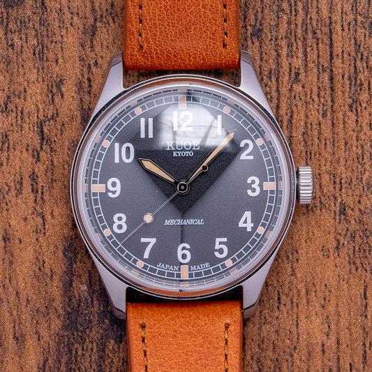 2024 Kuoe Old Smith 90-002 Automatic Black Dial 35mm