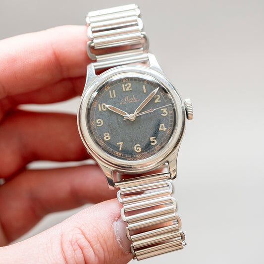 1940s Mido Multifort Manually Wound Gilt - vault