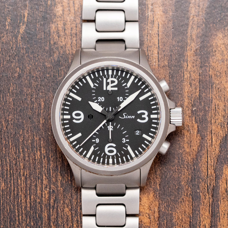 2000s Sinn 756 Chronograph Automatic 40mm on Bracelet