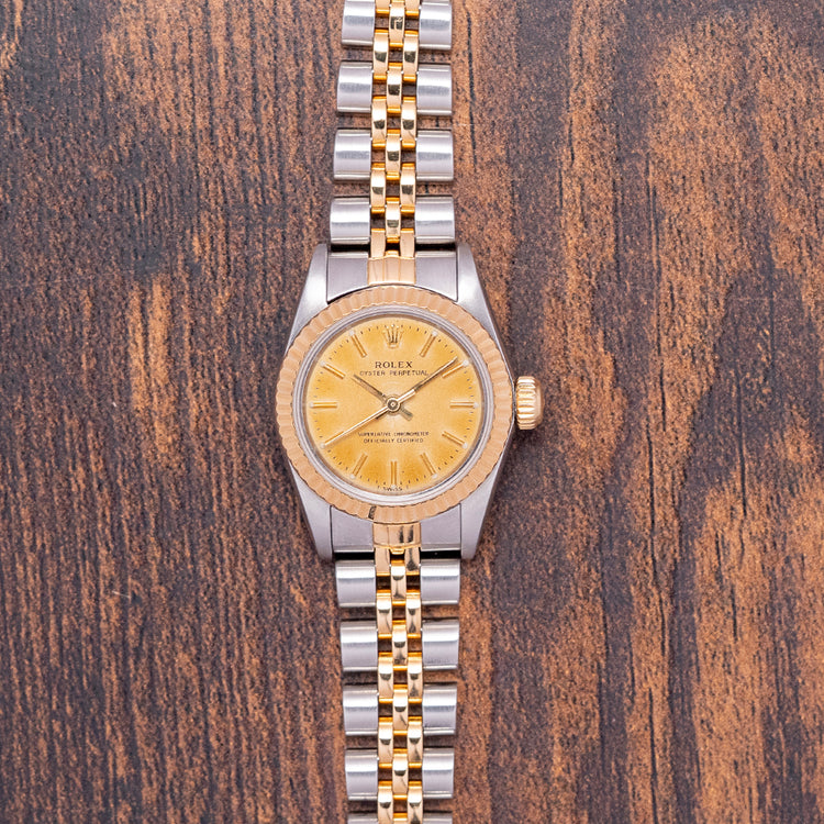1991 Rolex Oyster Perpetual 26mm Steel & Gold 67193