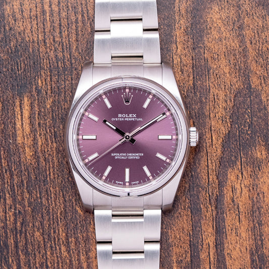 2016 Rolex Oyster Perpetual 34mm 'Red Grape' 114200