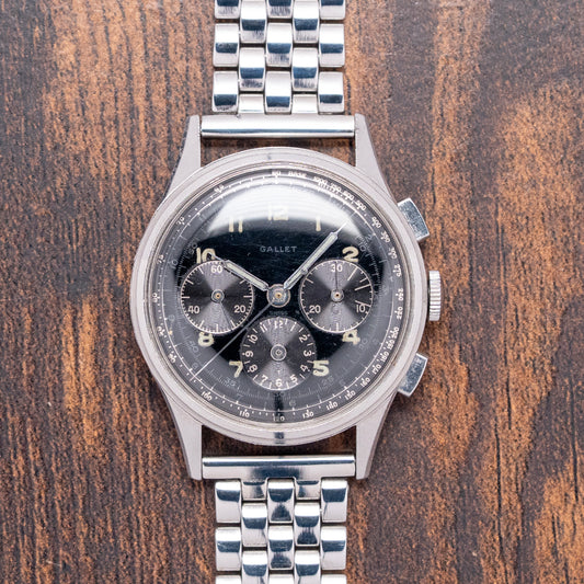 1960s Gallet 'Jim Clark' Multichron 12 Chronograph EP40 35mm