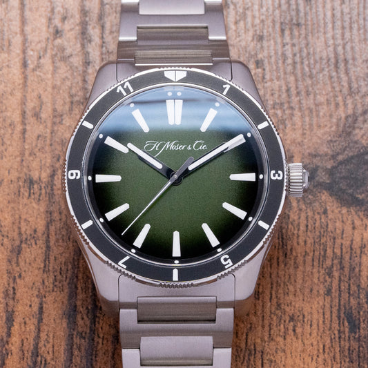 2021 H. Moser and Cie Pioneer Centre Seconds Green Collective C.02