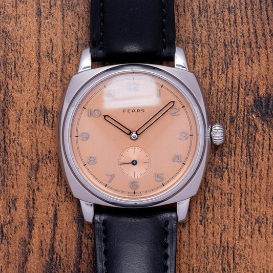 2022 Fears Brunswick Salmon Dial 38mm Closed Back