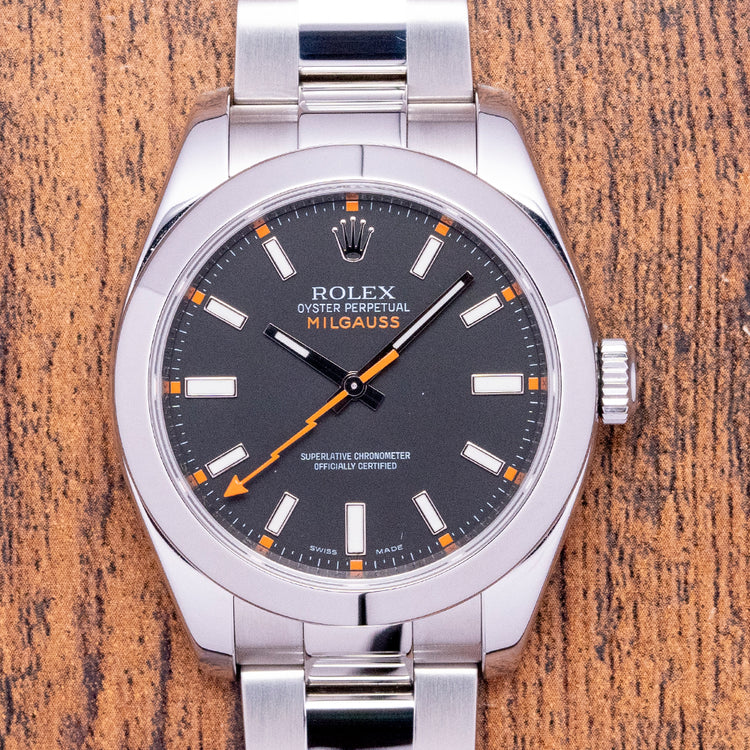 2007 Rolex Oyster Perpetual Milgauss 40mm Black Dial 116400