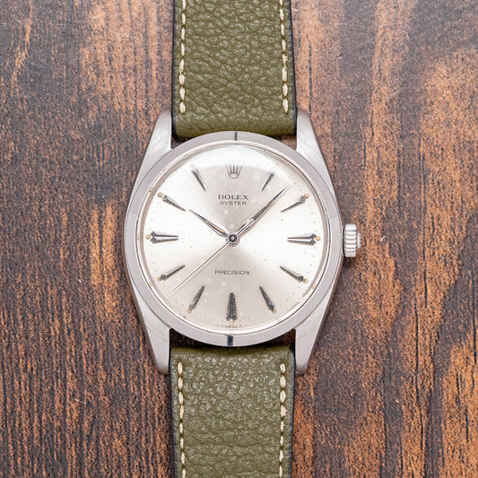 1966 Rolex Oyster Precision 36mm Manual Silver Dial 6424