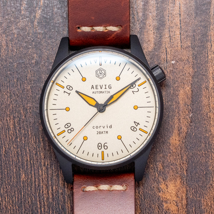 2018 Aevig Corvid Automatik DLC 40mm