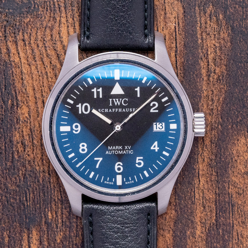 2005 IWC Pilot Mark XV on Leather Strap 38mm IW3253