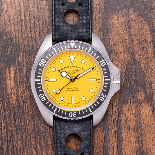 2025 H.G.P. Yellow Dial 'Monnin' Diver MecaQuartz 42mm