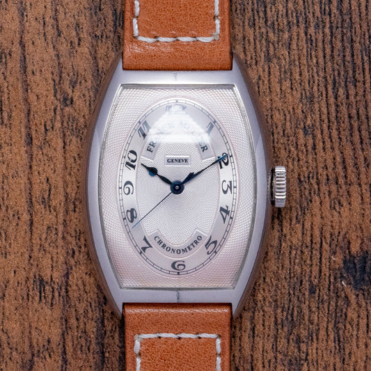1990s Franck Muller Cintré Curvex Chronometro 5850 White Gold