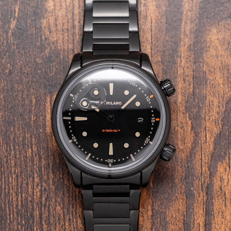 2025 D1 Milano D-Tech Oil II Filled Watch 39mm Black