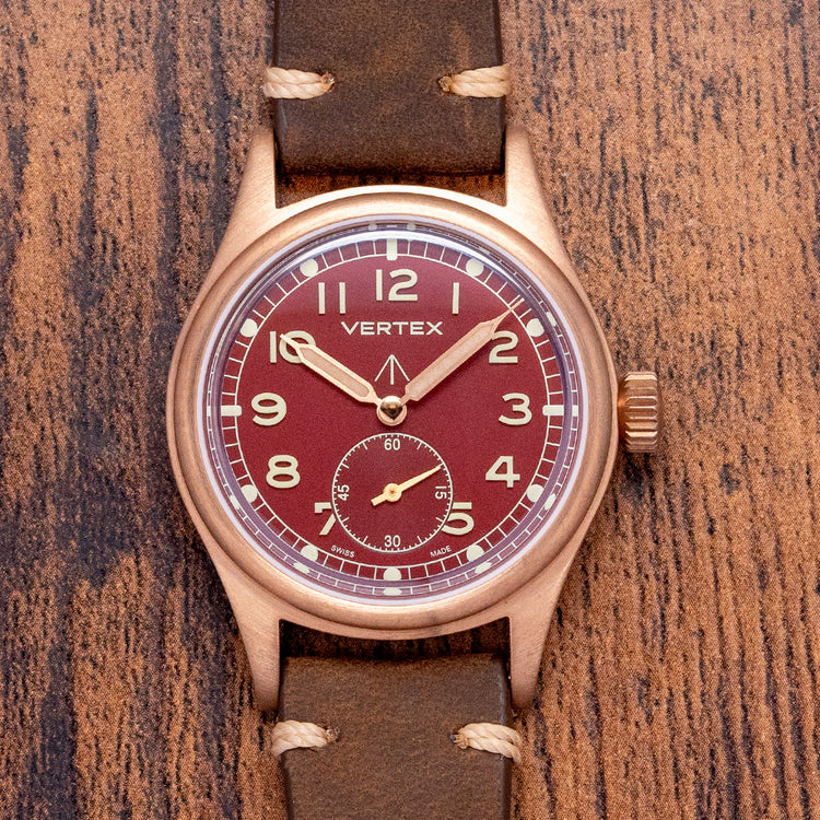 2024 Vertex M36 Armistice Day Red Dial Bronze Limited to 9