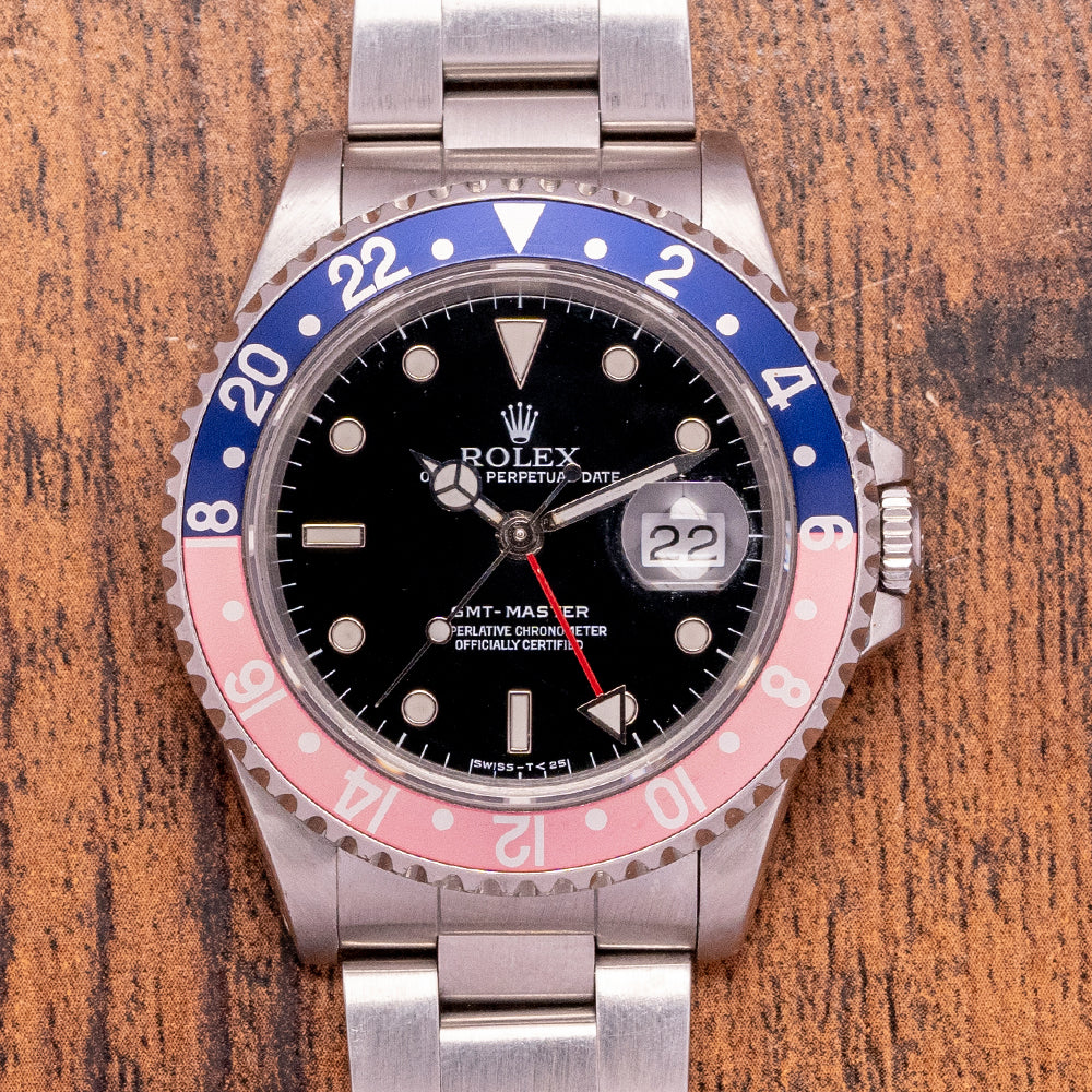 1991 Rolex GMT-Master Faded "Pepsi" 16700 Tritium