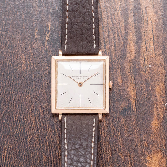 1960s Audemars Piguet Ultra-Thin Square 18ct Pink Gold 25mm