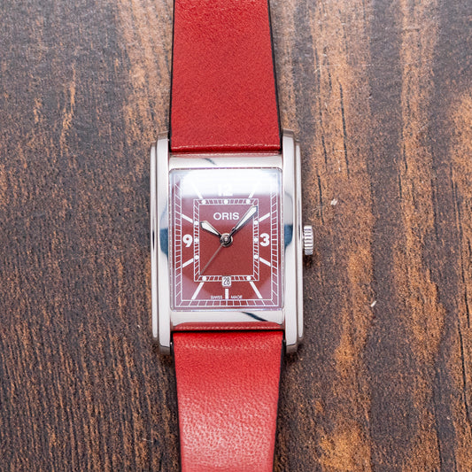 2023 Oris Rectangular Bordeaux Automatic 25.5 x 38mm ‘Tank’