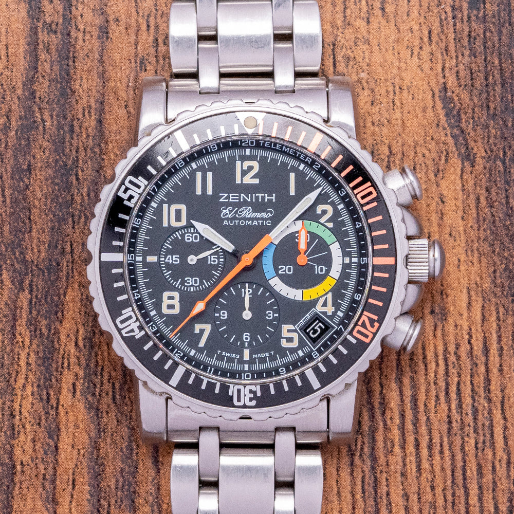 Zenith Rainbow Watch 1990s Zenith El Primero Rainbow Flyback 40mm