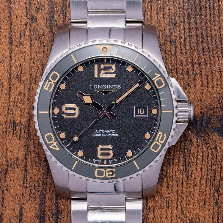 2023 Longines HydroConquest 41 Green Bezel L3.781.4.05.9