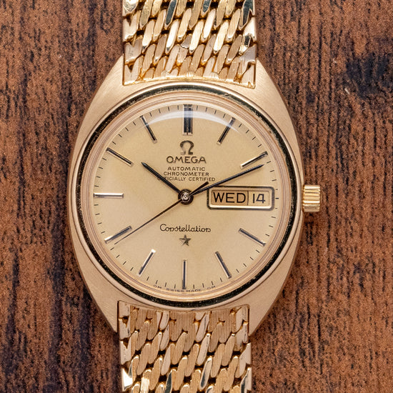 1969 Omega Constellation 18ct Gold on Bracelet C-Case