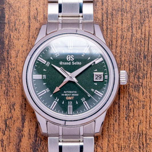 2022 Grand Seiko Hi-Beat GMT Green Shunbun 39.5mm SBGJ251G