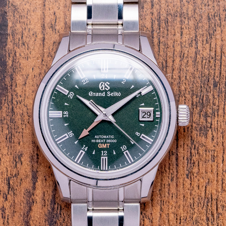 2022 Grand Seiko Hi-Beat GMT Green Shunbun 39.5mm SBGJ251G