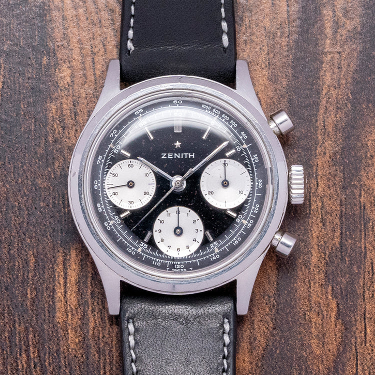 1960s Zenith Black Chronograph Cal. 146 HP 38mm AH2711