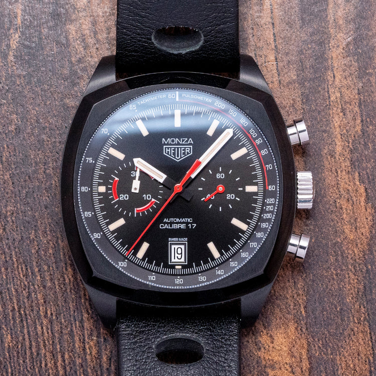 2020 TAG Heuer Monza Chronograph Black 42mm CR2080