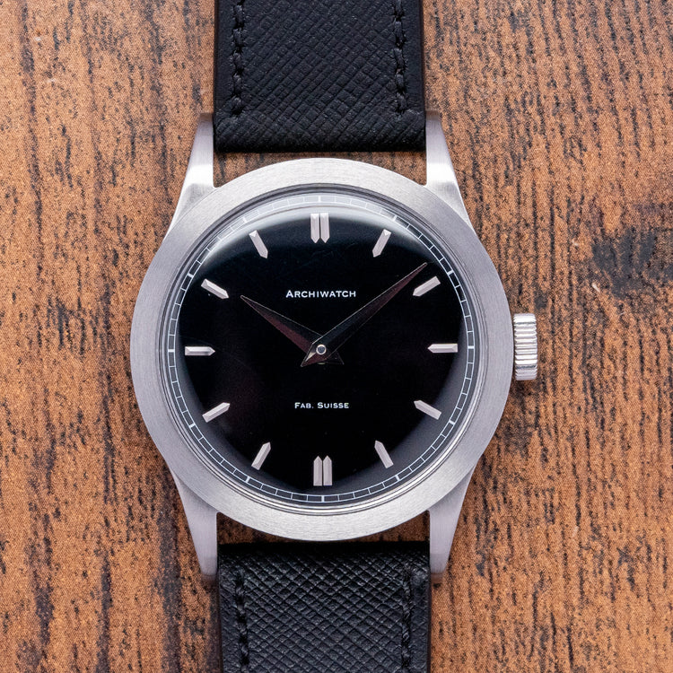 2023 Archiwatch "Original" 2525-1 Glossy Black Dial 36mm