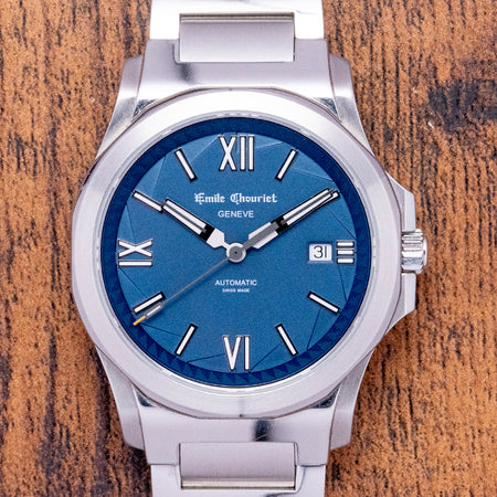 2020 Emile Chouriet Ice Cliff 40mm Blue Automatic