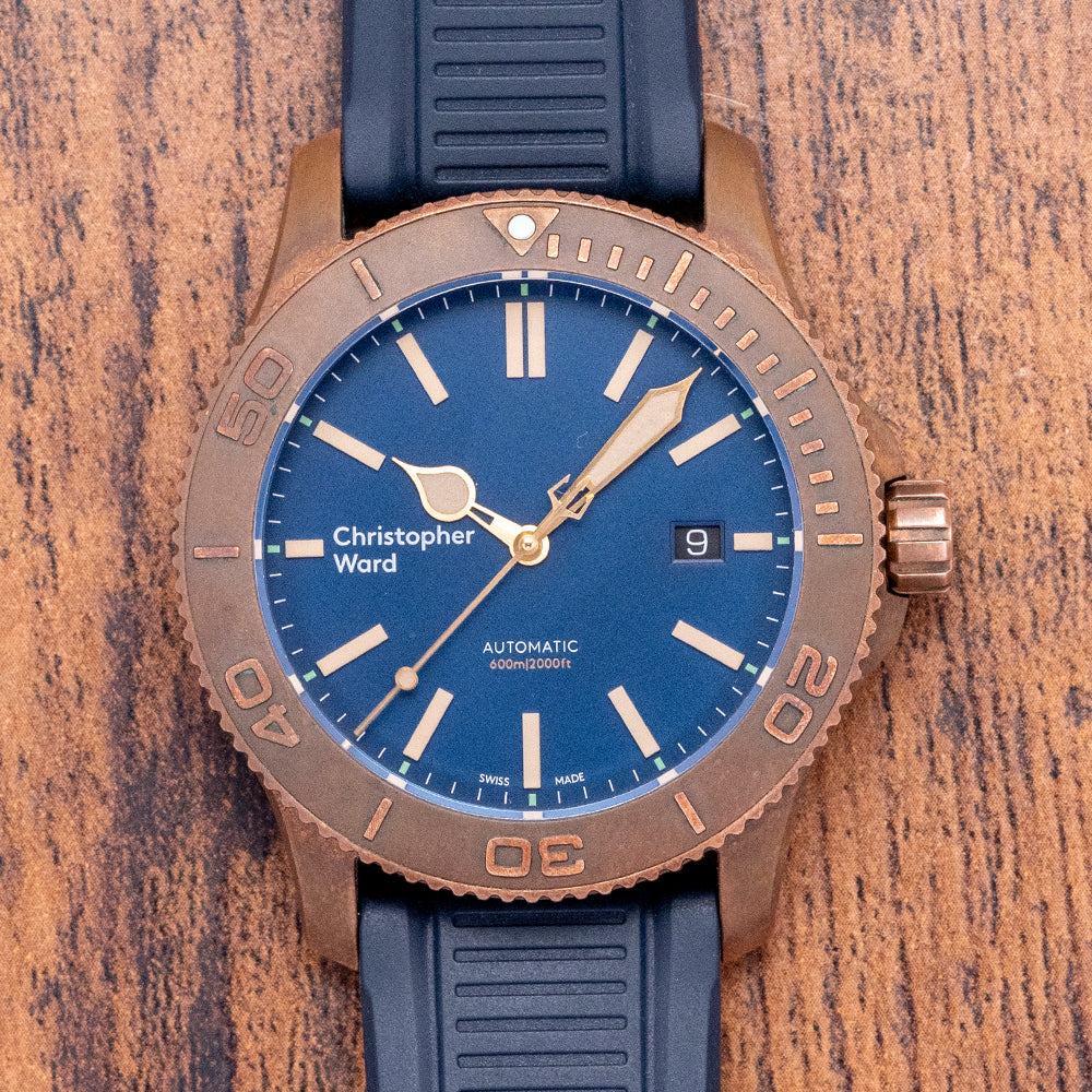 2018 Christopher Ward C60 Trident Pro 600 Bronze 43mm