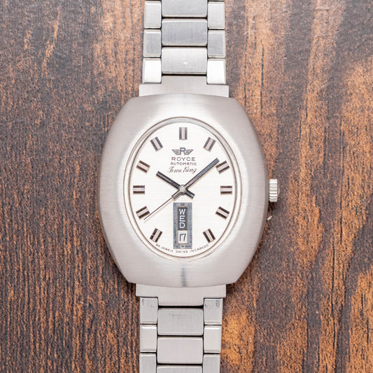 1970s Royce Time King Automatic on Bracelet 37mm